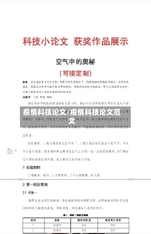 疫情科技论文/疫情科技论文范文-第3张图片