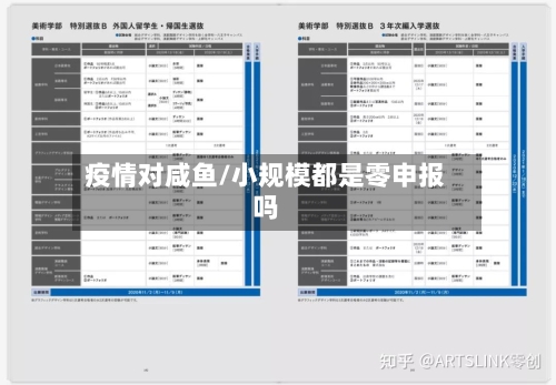 疫情对咸鱼/小规模都是零申报吗