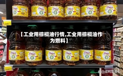 【工业用棕榈油行情,工业用棕榈油作为燃料】