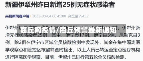 商丘网疫情/商丘预警最新通知