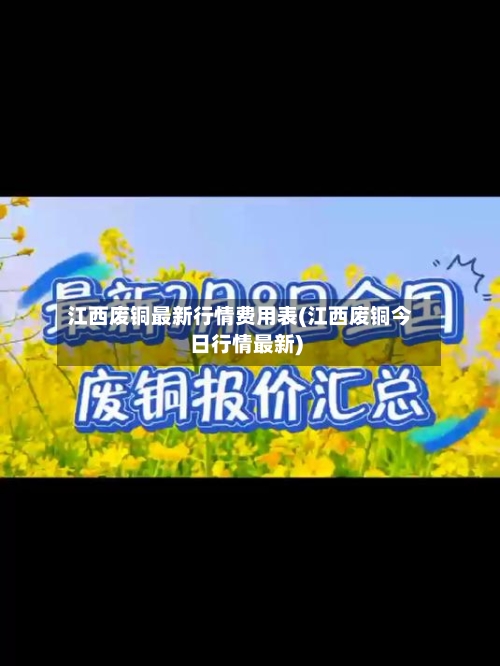 江西废铜最新行情费用表(江西废铜今日行情最新)-第2张图片