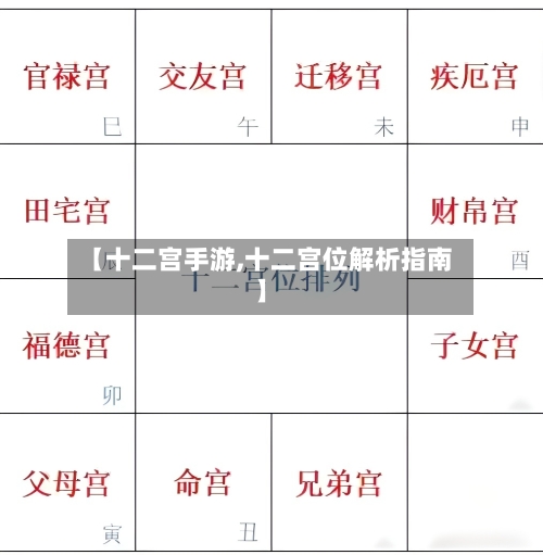 【十二宫手游,十二宫位解析指南】