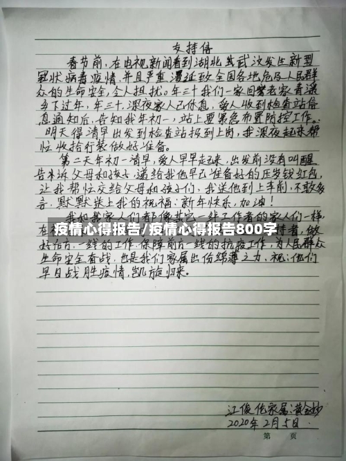 疫情心得报告/疫情心得报告800字-第3张图片
