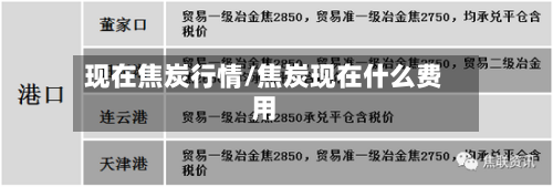 现在焦炭行情/焦炭现在什么费用