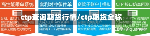 ctp查询期货行情/ctp期货全称-第2张图片