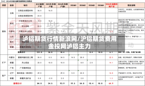 泸铝期货行情新浪网/沪铝期货费用金投网泸铝主力-第2张图片