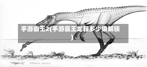 手游霸王2(手游霸王龙鞍多少级解锁)