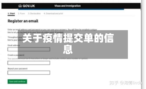 关于疫情提交单的信息