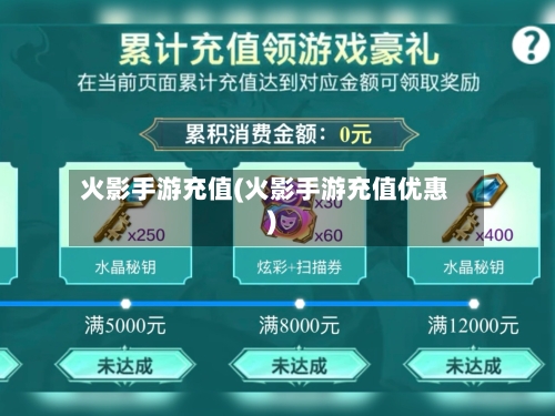 火影手游充值(火影手游充值优惠)