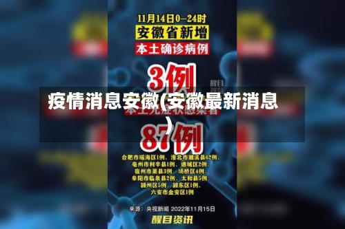 疫情消息安徽(安徽最新消息)