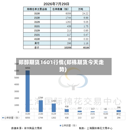 郑醇期货1601行情(郑棉期货今天走势)