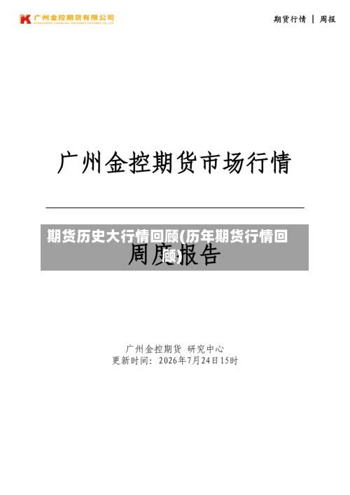 期货历史大行情回顾(历年期货行情回顾)-第2张图片