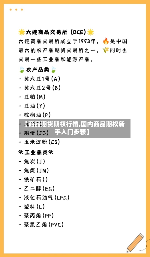 【商品期货期权行情,国内商品期权新手入门步骤】