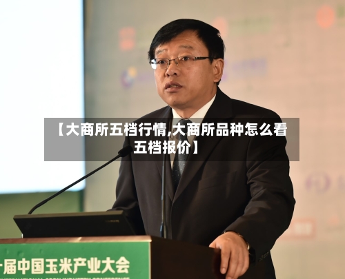 【大商所五档行情,大商所品种怎么看五档报价】