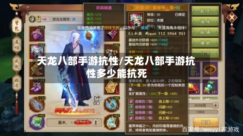 天龙八部手游抗性/天龙八部手游抗性多少能抗死