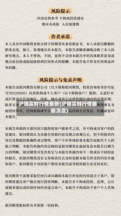 沪银实时行情最新(沪银实时行情最新消息)-第2张图片