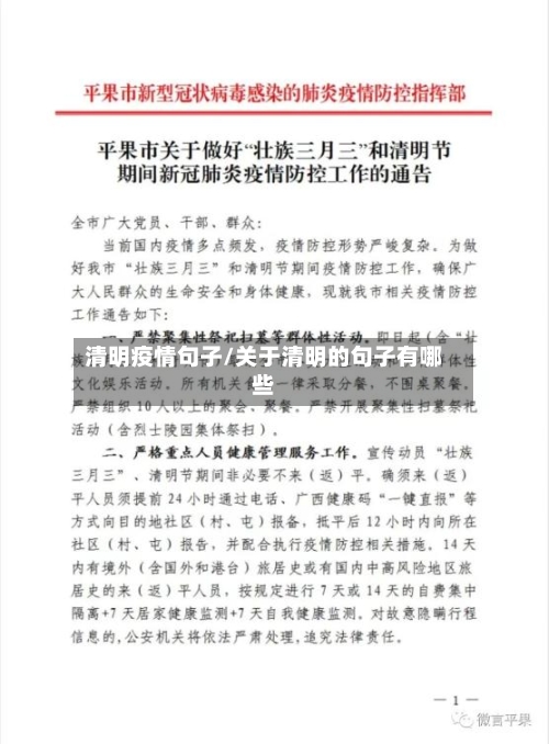 清明疫情句子/关于清明的句子有哪些-第3张图片