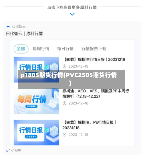 p1805期货行情(PVC2505期货行情)-第2张图片