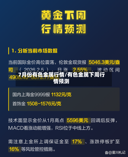 7月份有色金属行情/有色金属下周行情预测-第3张图片