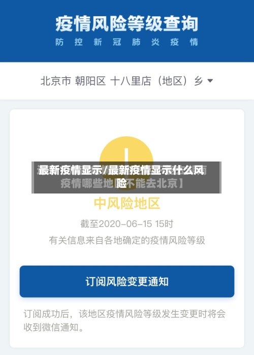 最新疫情显示/最新疫情显示什么风险-第3张图片