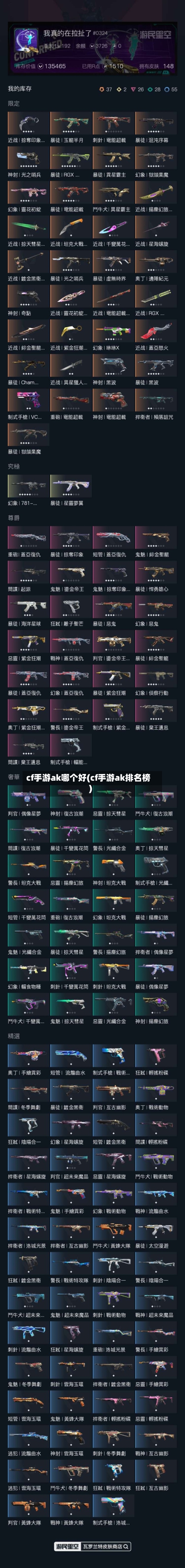 cf手游ak哪个好(cf手游ak排名榜)-第2张图片