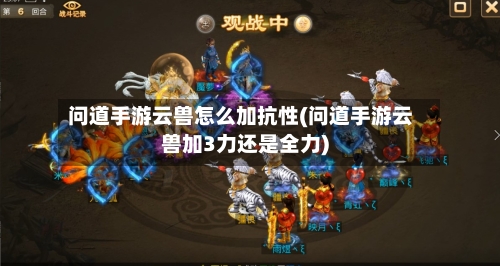 问道手游云兽怎么加抗性(问道手游云兽加3力还是全力)-第2张图片