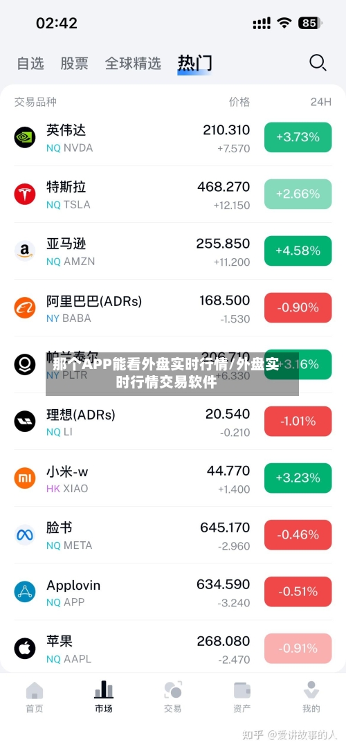 那个APP能看外盘实时行情/外盘实时行情交易软件