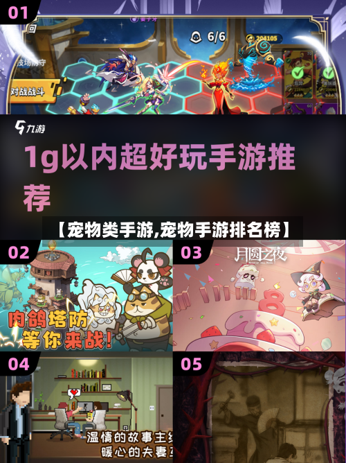 【宠物类手游,宠物手游排名榜】