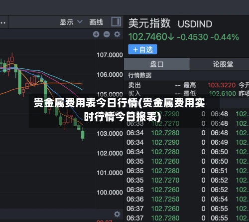 贵金属费用表今日行情(贵金属费用实时行情今日报表)