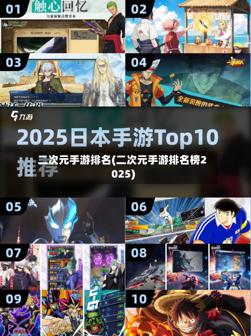 二次元手游排名(二次元手游排名榜2025)