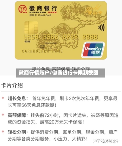 徽商行情账户/徽商银行卡限额截图-第2张图片
