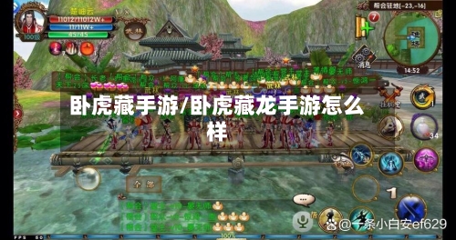 卧虎藏手游/卧虎藏龙手游怎么样